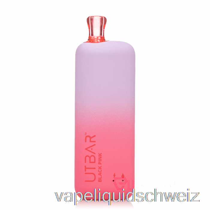 Flum Ut Bar 6000 Einweg-Vape Schwarz Rosa Ohne Nikotin